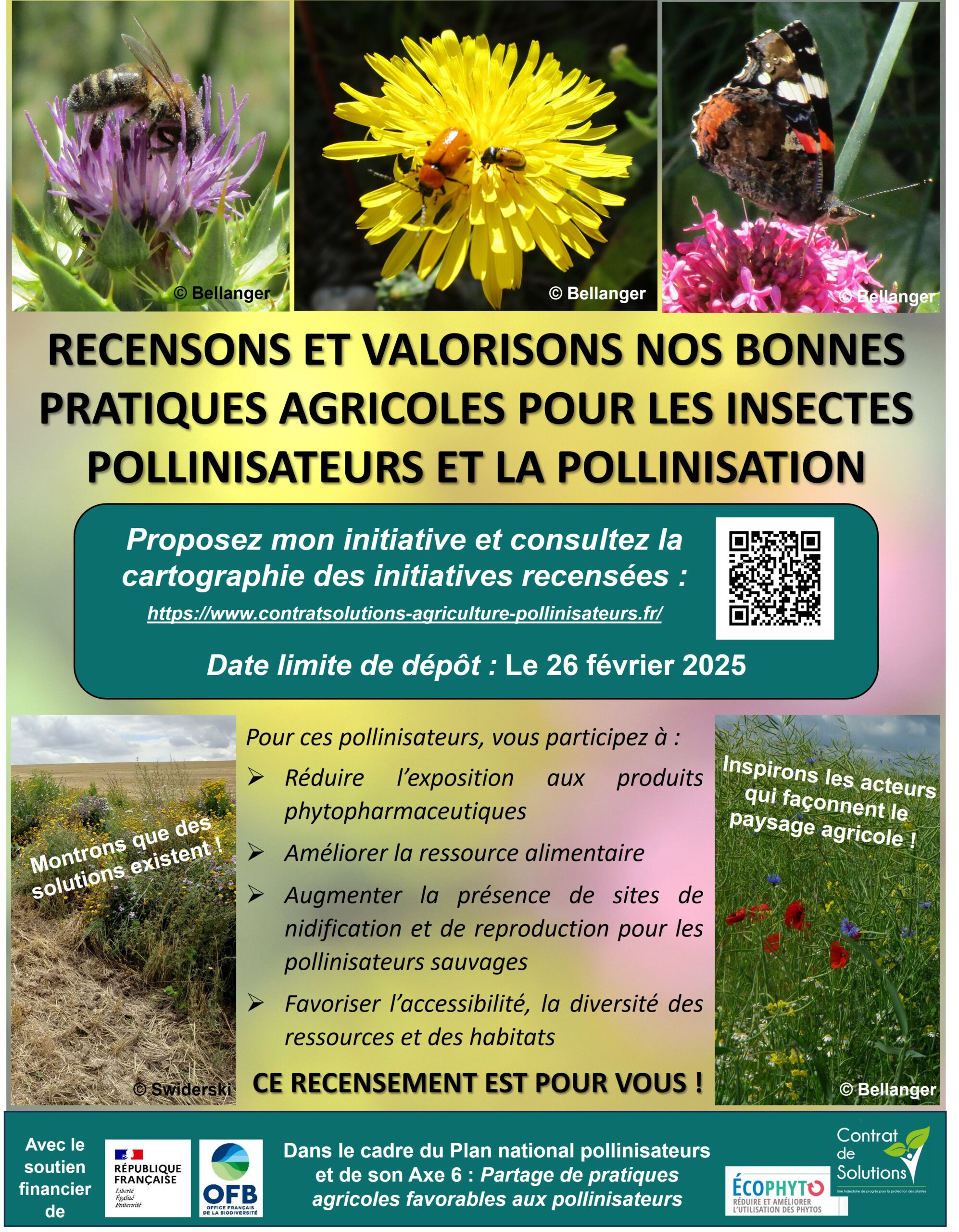 3ème recensement d’initiatives favorables aux pollinisateurs et/ou à la pollinisation