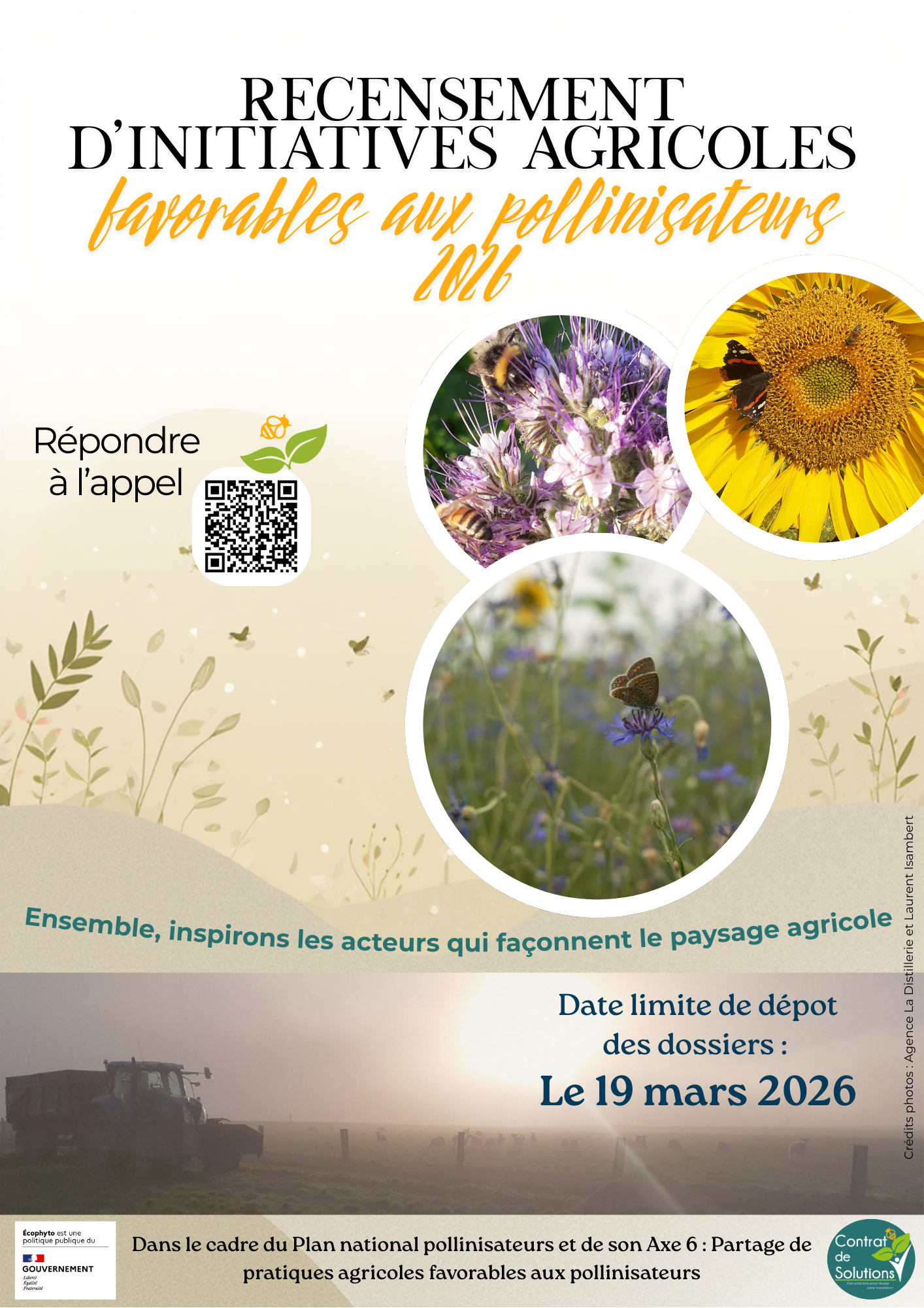 4ème recensement d’initiatives agricoles favorables pour les pollinisateurs